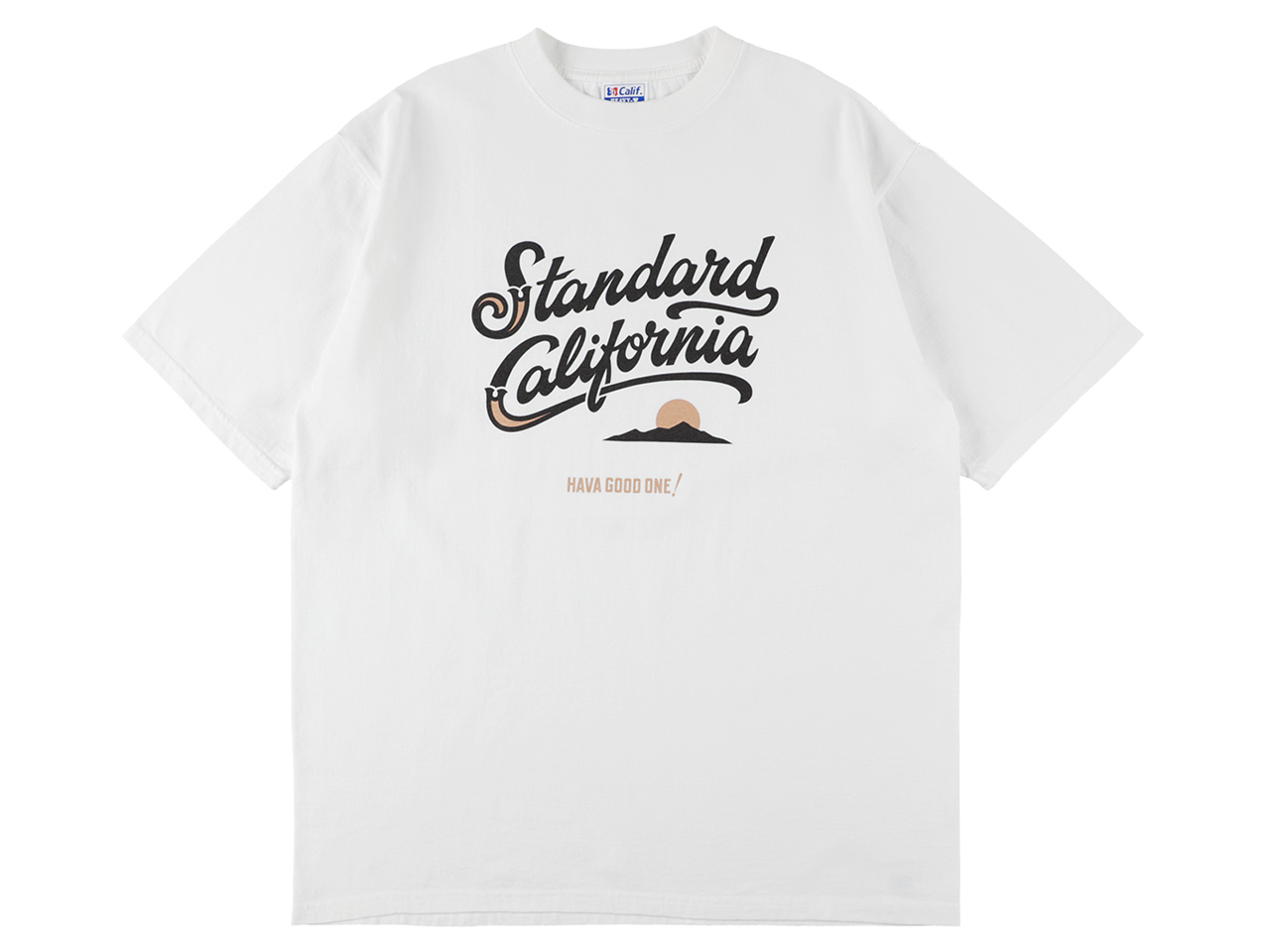 【送料無料】STANDARD CALIFORNIA HEAVYWEIGHT MODERN TWIST SIGNS LOGO2 T-SHIRT WHITE