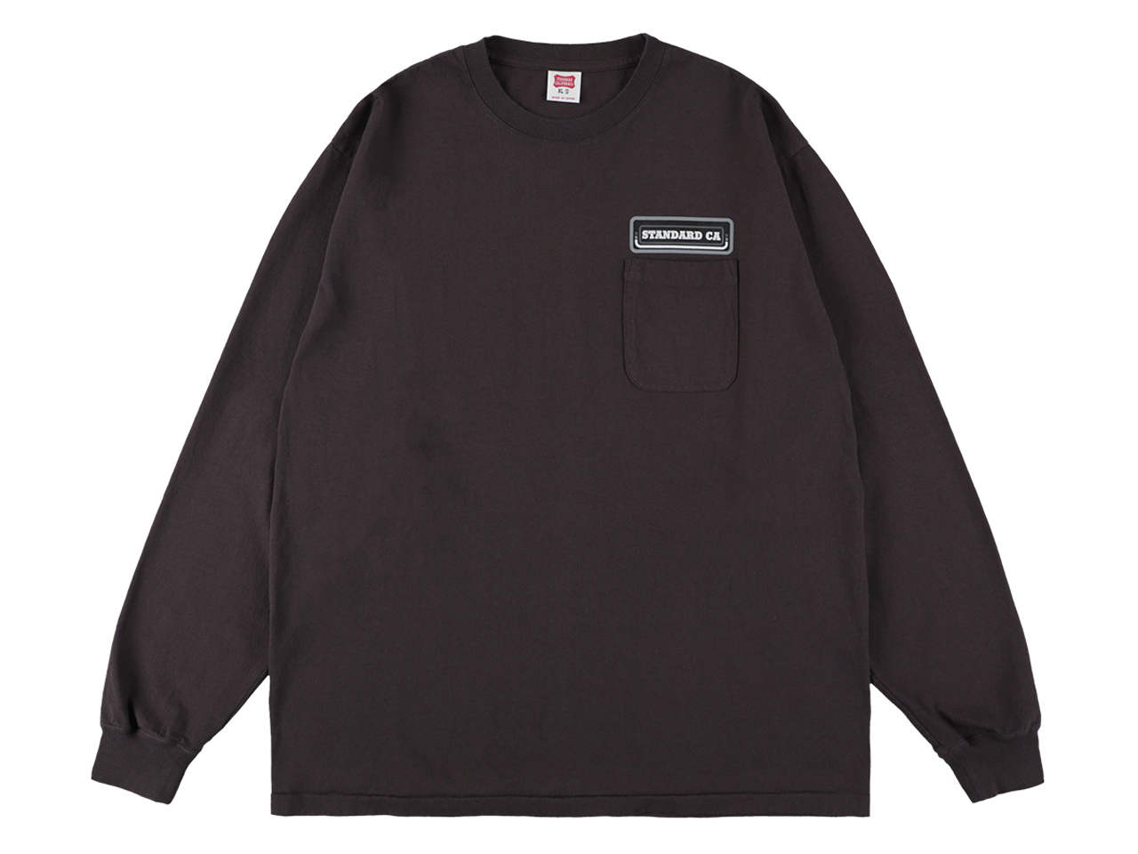 【送料無料】STANDARD CALIFORNIA US COTTON POCKET LOGO LONG SLEEVE T-SHIRT BLACK