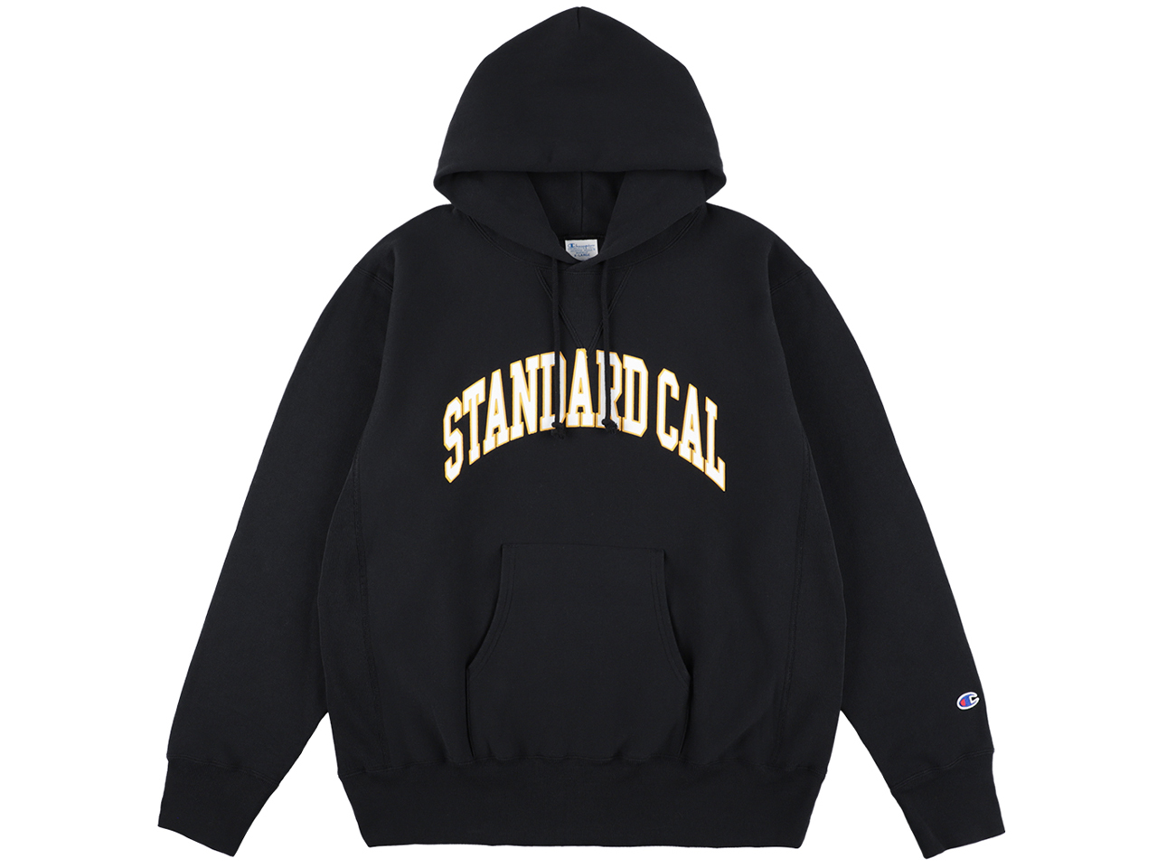 【送料無料】Champion for STANDARD CALIFORNIA EXCLUSIVE REVERSE WEAVE HOOD SWEAT BLACK