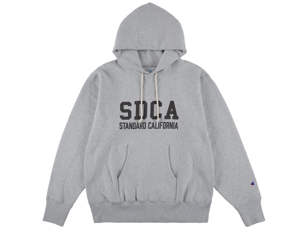 【送料無料】Champion for STANDARD CALIFORNIA EXCLUSIVE REVERSE WEAVE HOOD SWEAT GRAY
