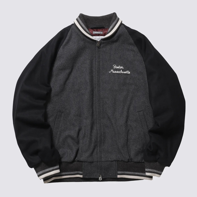 【送料無料】FIDELITY × SKOOKUM SHAWL COLLAR BLUSON CHARCOAL