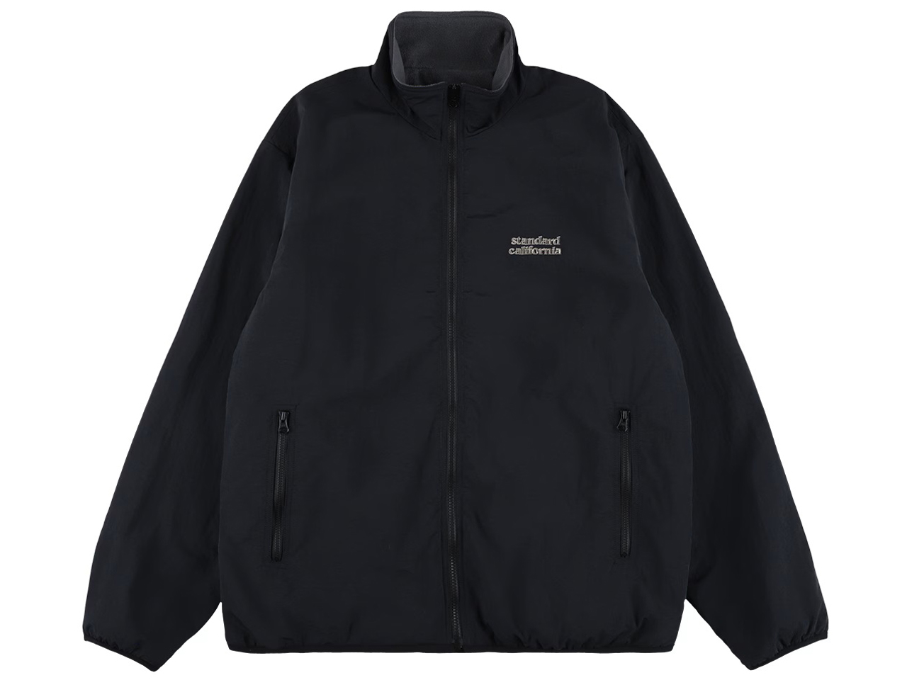 【送料無料】STANDARD CALIFORNIA SHELLED FLEECE JACKET BLACK