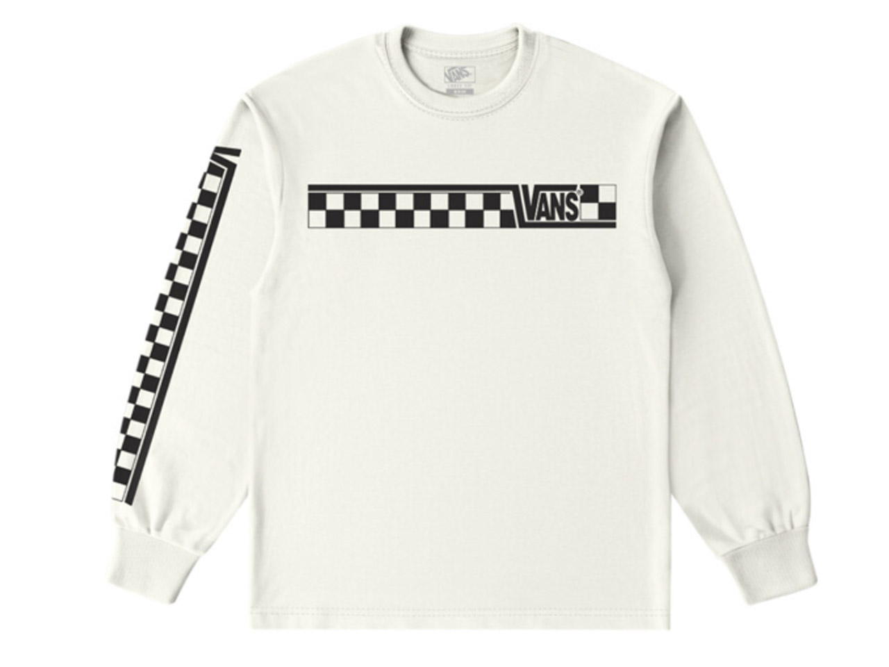 VANS APPAREL LONG SLEEVE RACING TEAM T-SHIRT WHITE