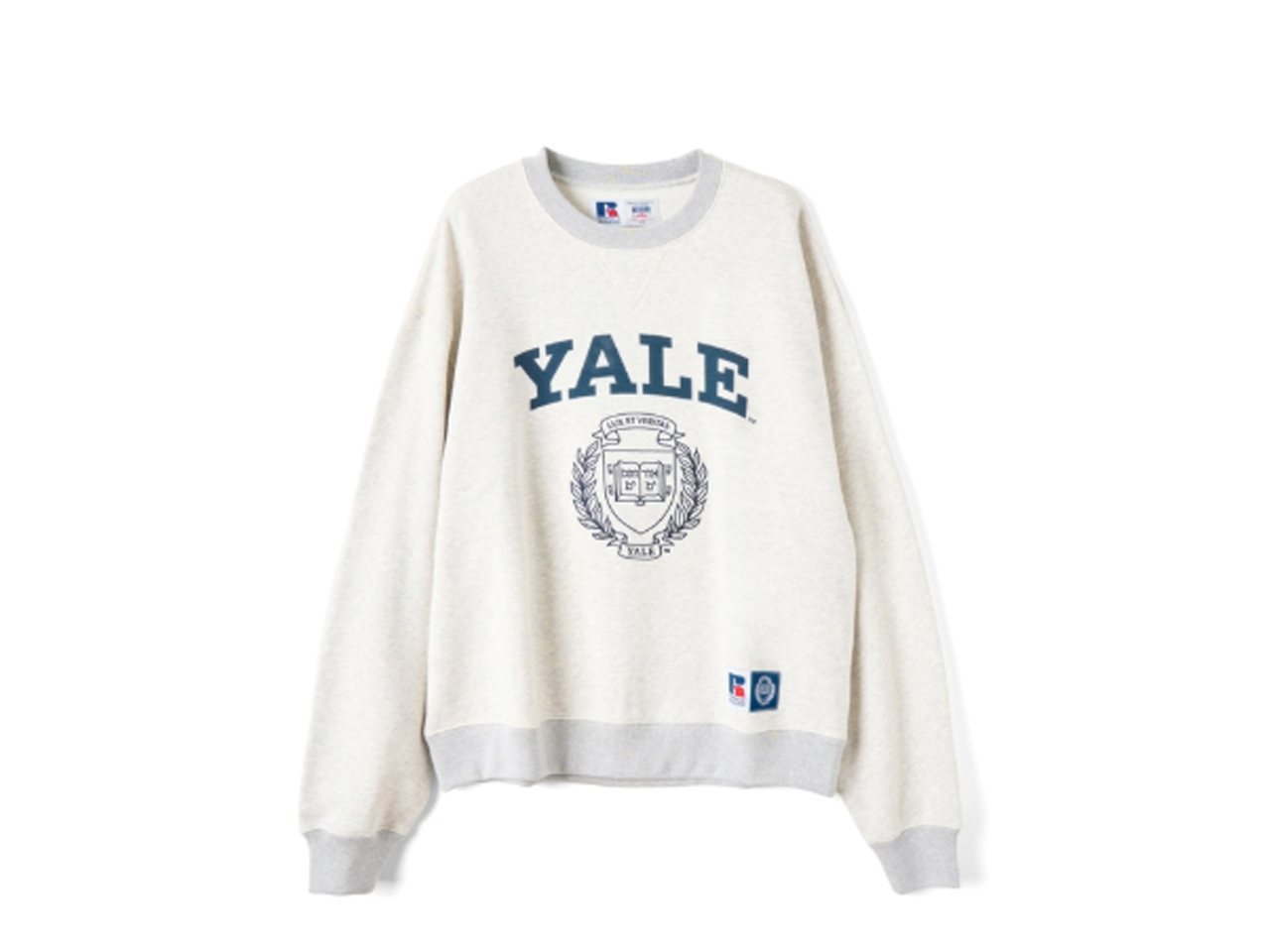 【送料無料】RUSSELL ATHLETIC Yale University High Cotton Loop Back Terry Sweat Crew Neck
