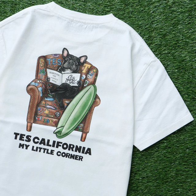 The Endless Summer TES CALIFORNIA BUHI CHAIR T-SHIRT BLACK 「メール便OK」
