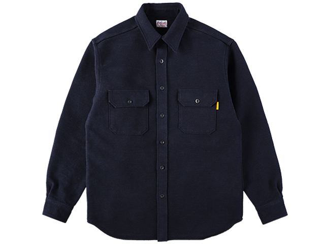 【送料無料】STANDARD CALIFORNIA HEAVY CHAMOIS CLOTH SHIRT NAVY