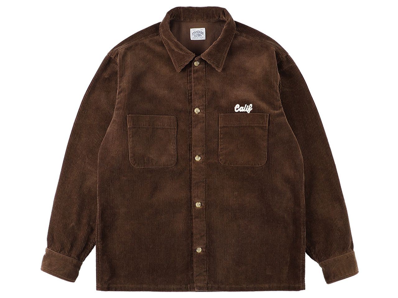 【送料無料】STANDARD CALIFORNIA CORDUROY SHIRT JACKET BROWN
