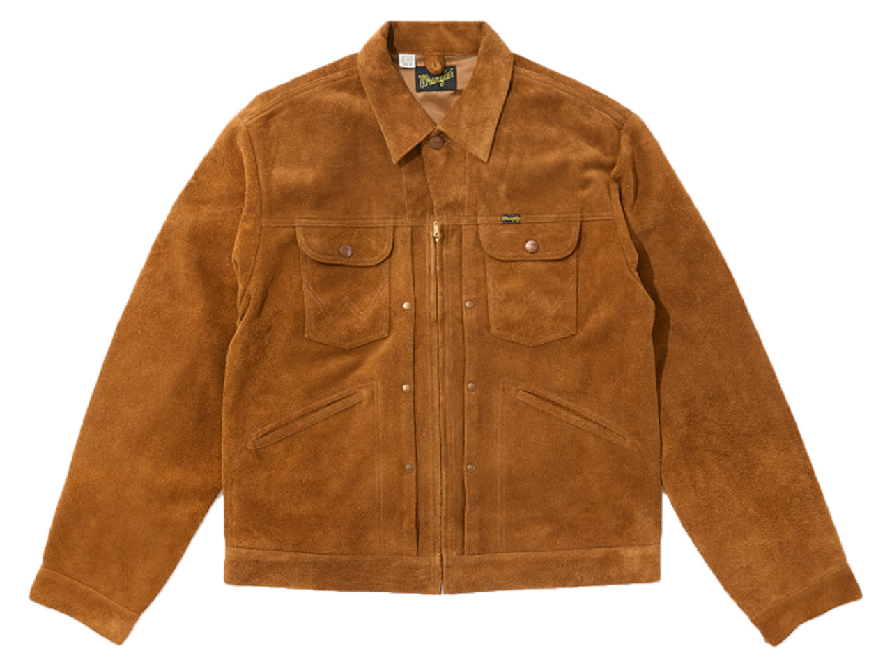 【送料無料】Wrangler US ORIGINAL 24MJZ WESTERN ZIPPER JACKET COW SUEDE