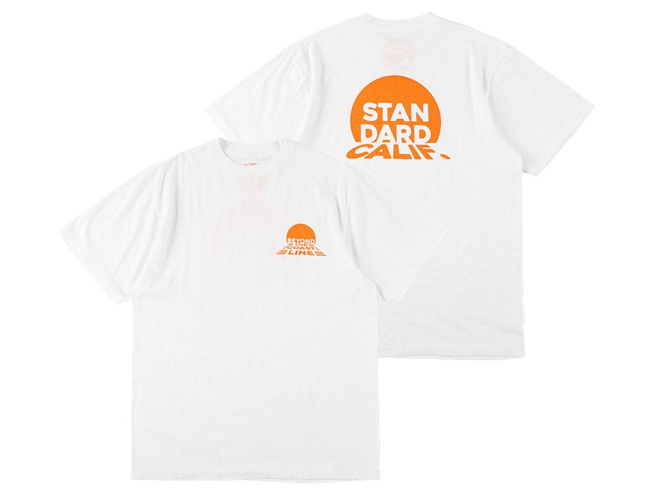 STANDARD CALIFORNIA BEYOND THE COAST LINE T-SHIRT WHITE 「メール便OK」
