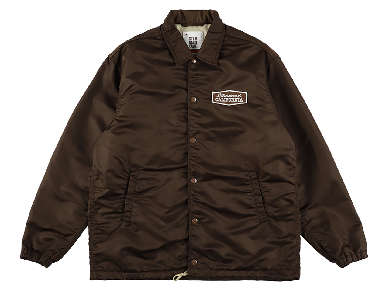【送料無料】STANDARD CALIFORNIA STADIUM LOGO PATCH COACH JACKET BROWN