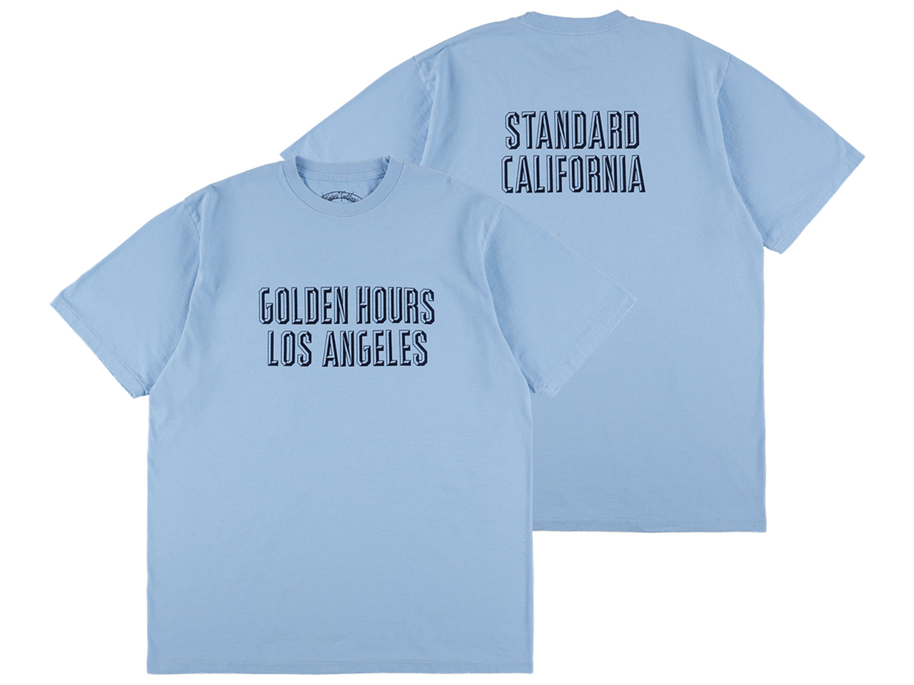 【送料無料】STANDARD CALIFORNIA GOLDEN HOURS LA T-SHIRT BLUE