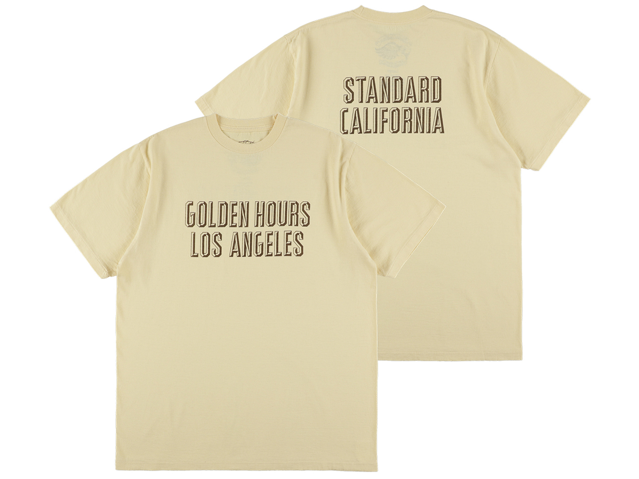 【送料無料】STANDARD CALIFORNIA GOLDEN HOURS LA T-SHIRT YELLOW