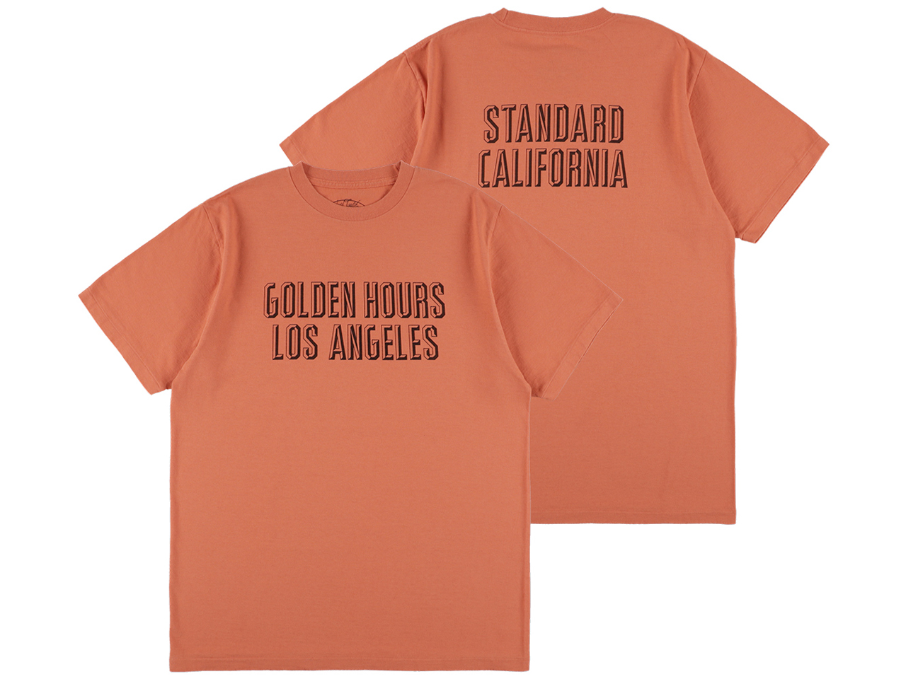 【送料無料】STANDARD CALIFORNIA GOLDEN HOURS LA T-SHIRT ORANGE