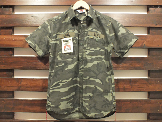 BEN DAVIS MILITARY FATIGUE S/S SHIRT CAMO
