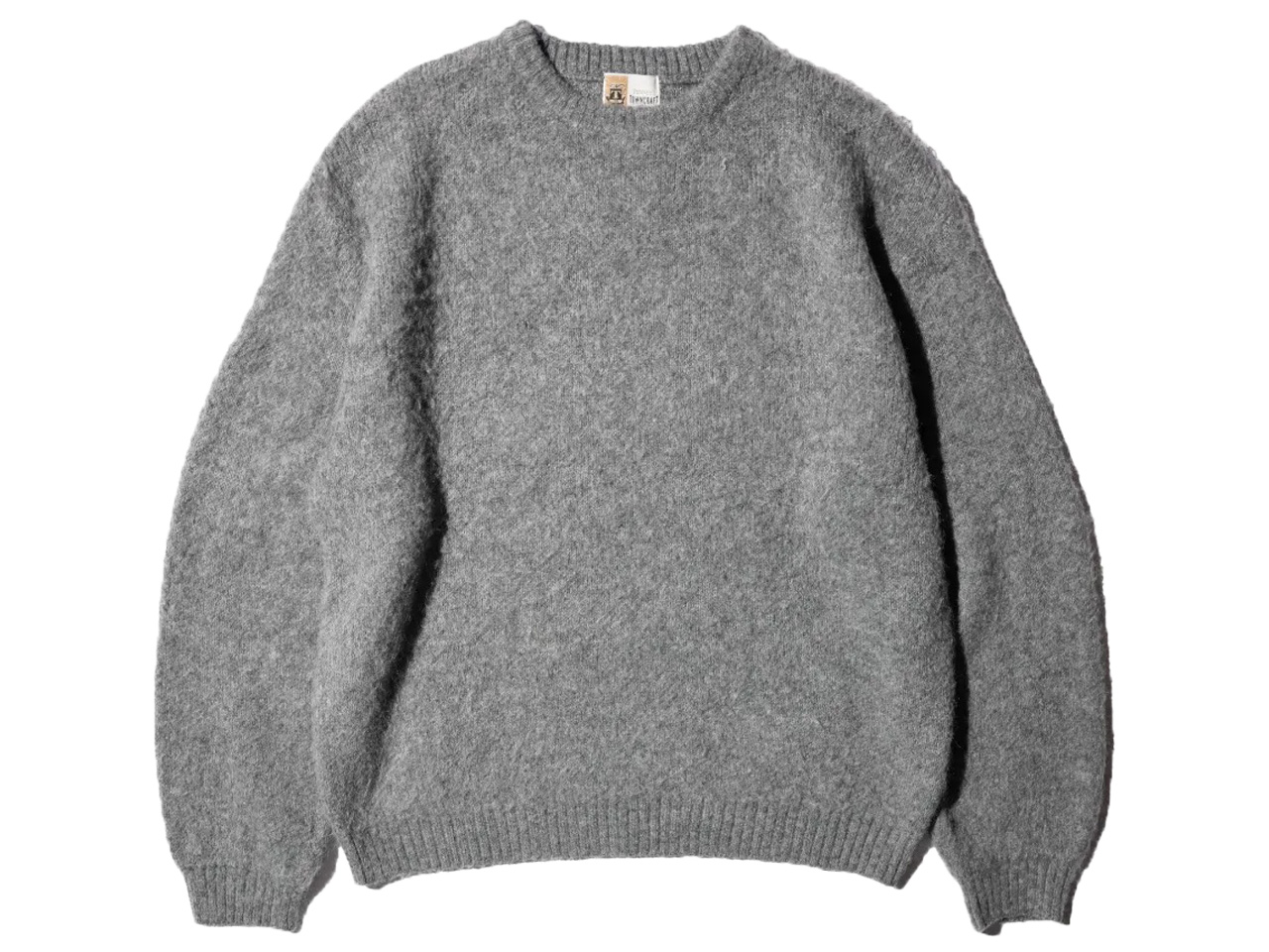 【送料無料】TOWNCRAFT MOHAIR SHAGGY CREW SWEATER GRAY