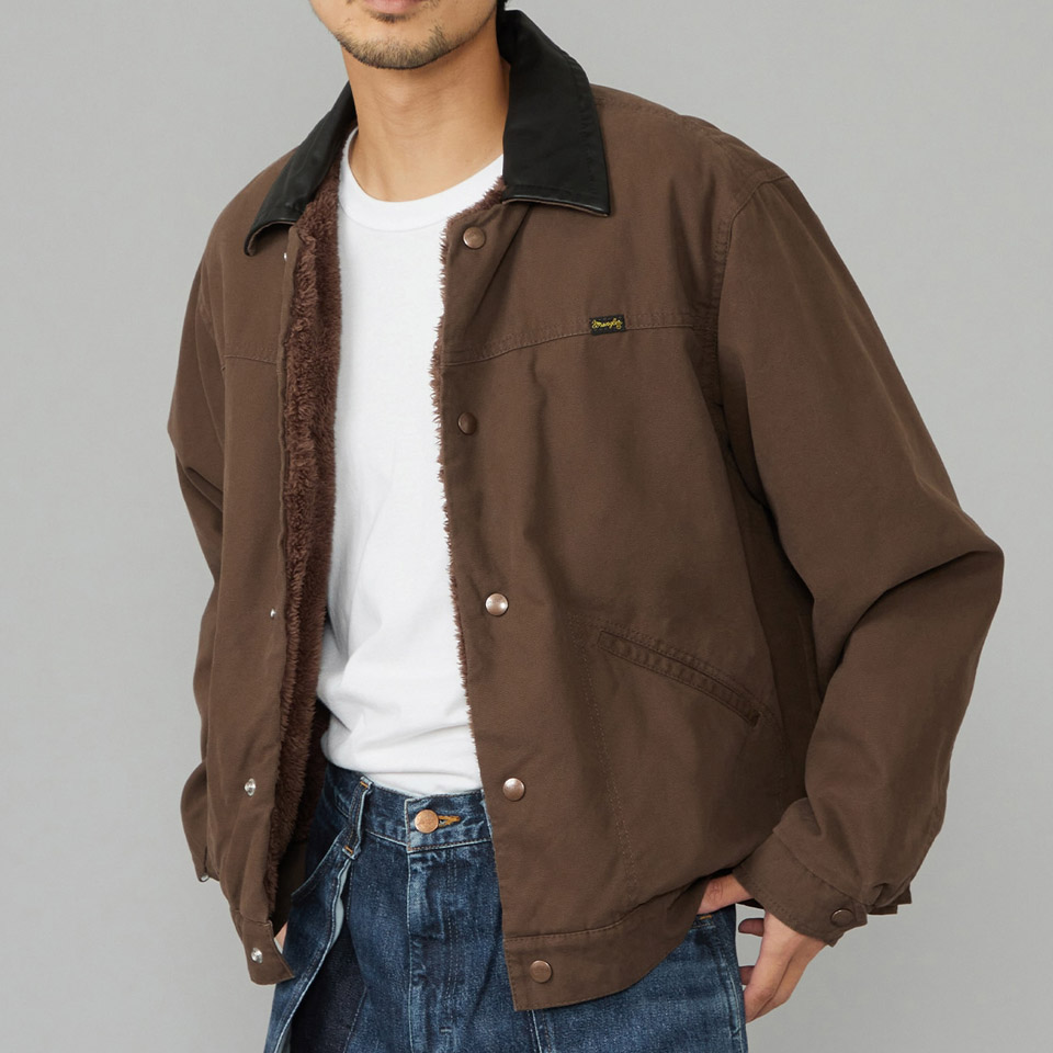 【送料無料】Wrangler US ORIGINAL SHORT BOA JACKET DUCK BROWN