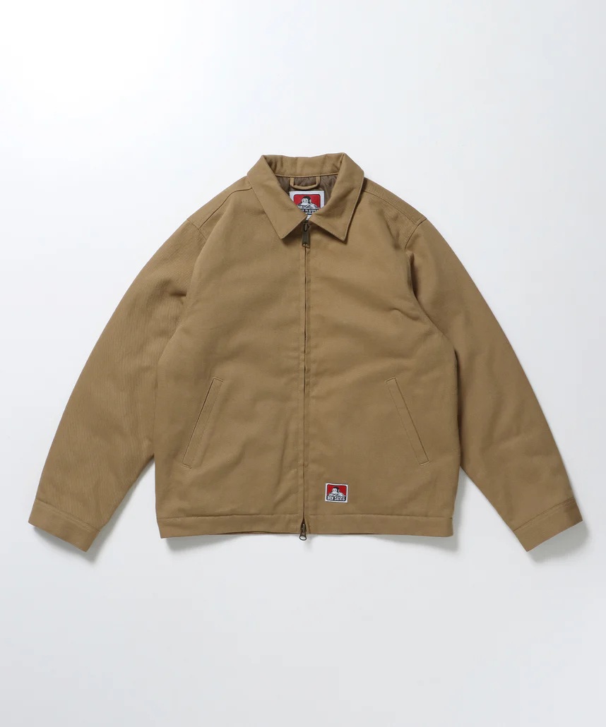 【送料無料】BEN DAVIS PADDED EISENHOWER JACKET BEIGE
