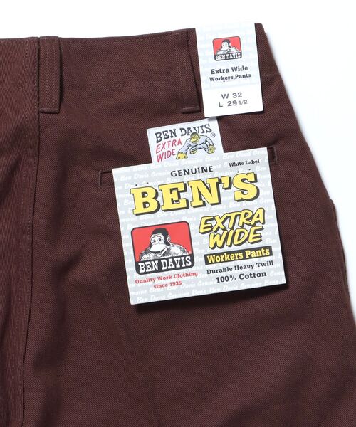 BEN DAVIS EXTRA WIDE PANTS BROWN