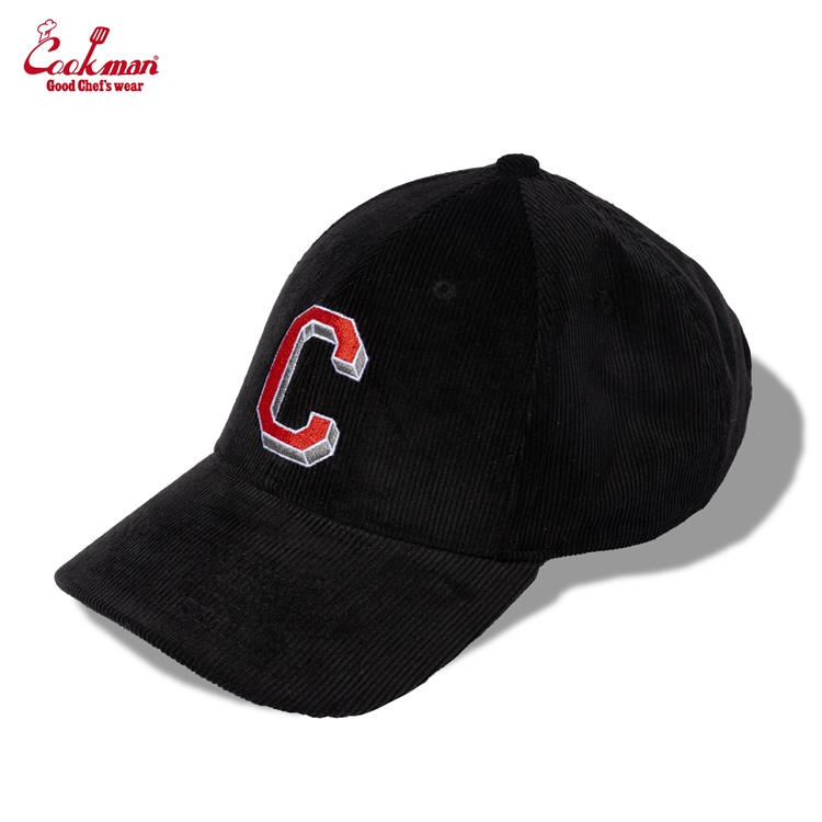 COOKMAN LOS ANGELES CALIFORNIA CURVE BRIM CAP CORDUROY BLACK