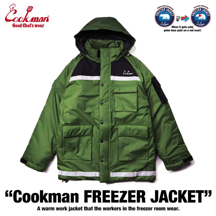 【送料無料】COOKMAN LOS ANGELES CALIFORNIA FREEZER JACKET OLIVE