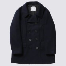【送料無料】FIDELITY 10BUTTON PEA COAT YANKEE NAVY