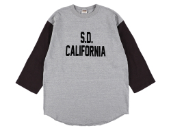 【送料無料】STANDARD CALIFORNIA 88/12 LOGO BASEBALL T-SHIRT GRAY