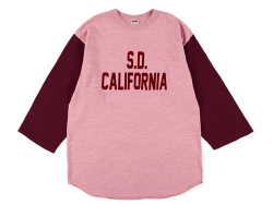 【送料無料】STANDARD CALIFORNIA 88/12 LOGO BASEBALL T-SHIRT RED