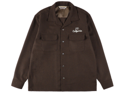 【送料無料】STANDARD CALIFORNIA WOOL SHIRT BROWN