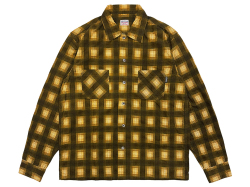 【送料無料】STANDARD CALIFORNIA PRINT FLANNEL CHECK SHIRT BROWN
