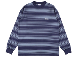 【送料無料】STANDARD CALIFORNIA HEAVYWEIGHT BORDER LONG SLEEVE T-SHIRT BLUE