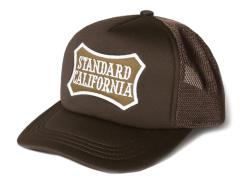 STANDARD CALIFORNIA BASIC LOGO PATCH MESH CAP BROWN