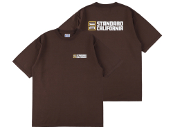 【送料無料】STANDARD CALIFORNIA HEAVYWEIGHT JEFF LOGO T-SHIRT BROWN