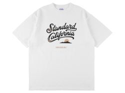 【送料無料】STANDARD CALIFORNIA HEAVYWEIGHT MODERN TWIST SIGNS LOGO2 T-SHIRT WHITE