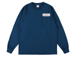 【送料無料】STANDARD CALIFORNIA US COTTON POCKET LOGO LONG SLEEVE T-SHIRT NAVY