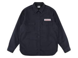 【送料無料】STANDARD CALIFORNIA LOGO PATCH WORK SHIRT VINTAGE WASH NAVY