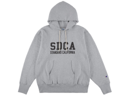【送料無料】Champion for STANDARD CALIFORNIA EXCLUSIVE REVERSE WEAVE HOOD SWEAT GRAY
