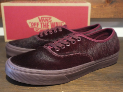 VANS CLASSIC AUTHENTIC PONY HAIR PORT RED