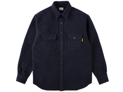 【送料無料】STANDARD CALIFORNIA HEAVY CHAMOIS CLOTH SHIRT NAVY