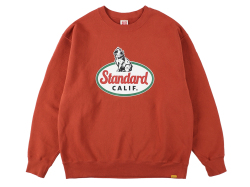 【送料無料】STANDARD CALIFORNIA US COTTON TRUCKER LOGO SWEAT RED