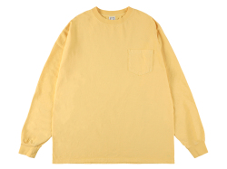 【送料無料】STANDARD CALIFORNIA HEAVYWEIGHT POCKET LONG SLEEVE T-SHIRT VINTAGE WASH YELLOW