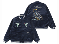 【送料無料】STANDARD CALIFORNIA SOUVENIR JACKET NAVY