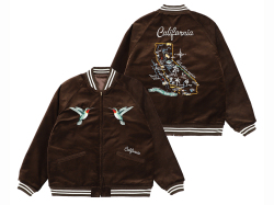 【送料無料】STANDARD CALIFORNIA SOUVENIR JACKET BROWN