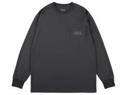 【送料無料】STANDARD CALIFORNIA TECH DRY ACTIVE LOGO POCKET LONG SLEEVE T-SHIRT BLACK