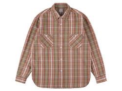 【送料無料】STANDARD CALIFORNIA FLANNEL CHECK SHIRT BEIGE