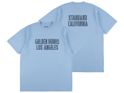 【送料無料】STANDARD CALIFORNIA GOLDEN HOURS LA T-SHIRT BLUE