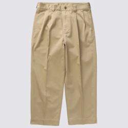 【送料無料】FIDELITY 2TUCK TWILL TROUSERS PANTS BEIGE