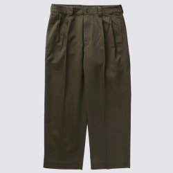【送料無料】FIDELITY 2TUCK TWILL TROUSERS PANTS KHAKI