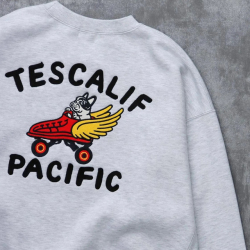 【送料無料】The Endless Summer TES CALIFORNIA 60s ROLLER DERBY EMB BIG SWEAT OFF WHITE