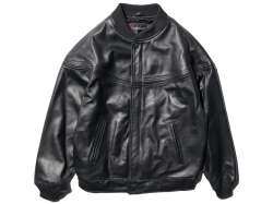 【送料無料】TOWNCRAFT LEATHER DERBY JACKET BLACK