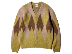 【送料無料】TOWNCRAFT MOHAIR SHAGGY JACQUARD CARDIGAN